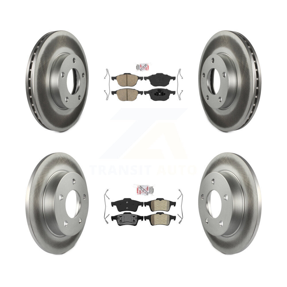 Transit Auto KGA-103345 Disc Brake Kit for 2004-2005 Mazda 3 - Front and Rear