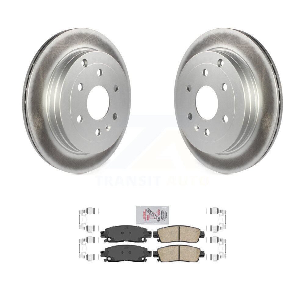 Transit Auto KGA-103879 Disc Brake Kit for 2007-2017 GMC Acadia Limited, Chevrolet Traverse and More - Rear