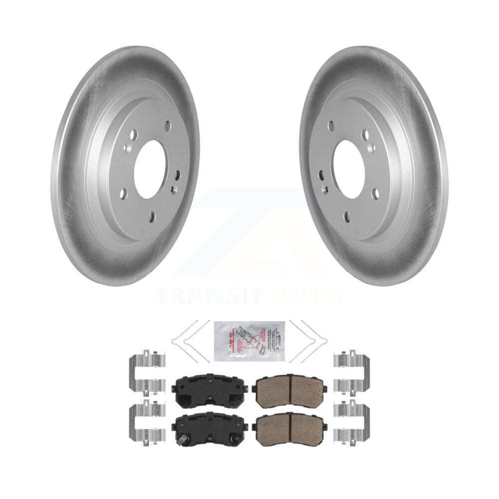 Transit Auto KGA-104167 Disc Brake Kit for 2018-2024 Hyundai Kona, Kia Seltos - Rear