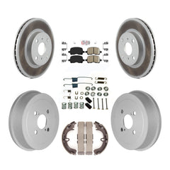Transit Auto KGA-104202 Disc Brake Kit for 1998-2002 Chevrolet Prizm, Toyota Corolla - Front and Rear