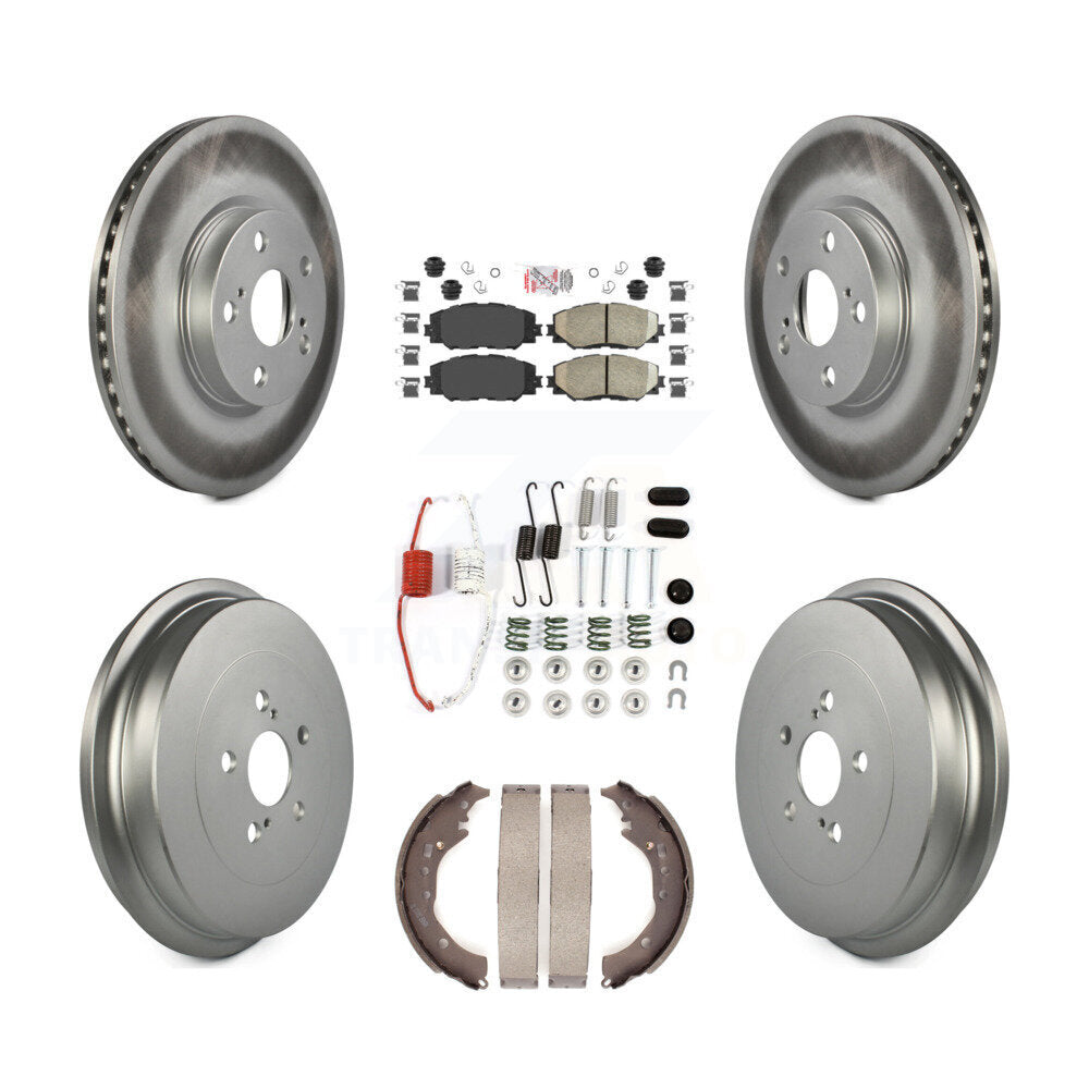Transit Auto KGA-104235 Disc Brake Kit for 2009-2019 Toyota Corolla - Front and Rear