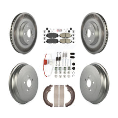 Transit Auto KGA-104235 Disc Brake Kit for 2009-2019 Toyota Corolla - Front and Rear