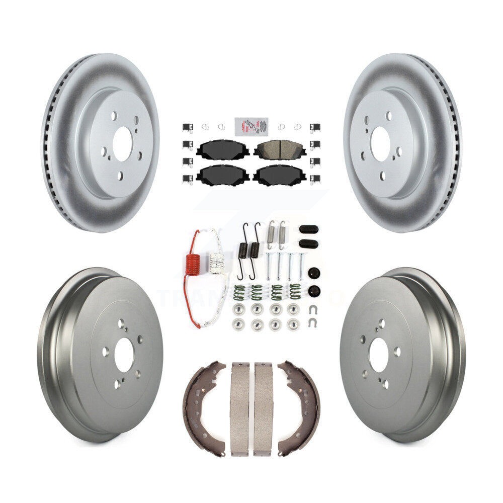 Transit Auto KGA-104237 Disc Brake Kit for 2019 Toyota Corolla - Front and Rear