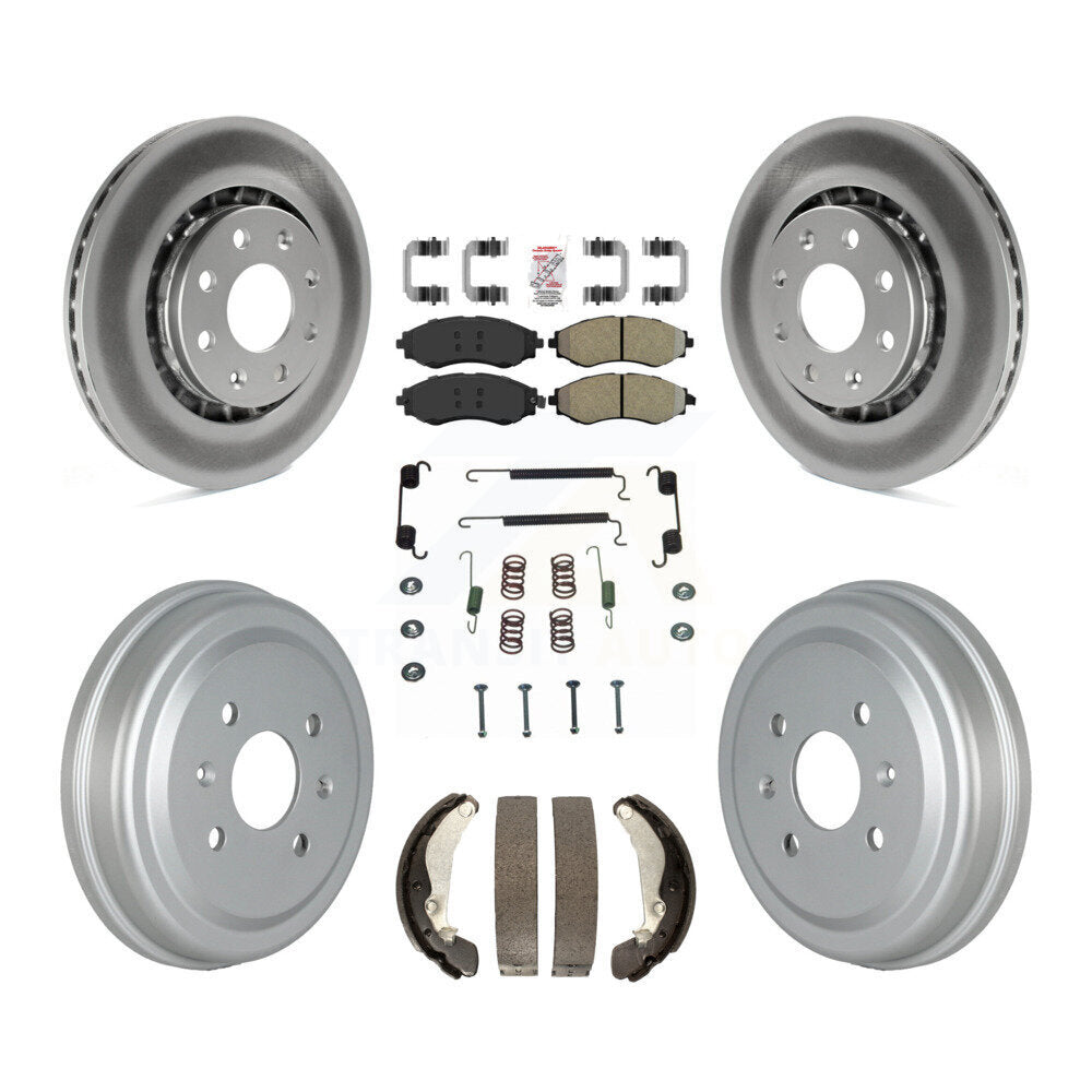 Transit Auto KGA-104273 Disc Brake Kit for 2004-2015 Chevrolet Spark, Pontiac G3 and More - Front and Rear