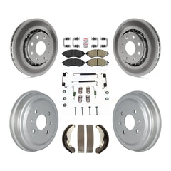 Transit Auto KGA-104273 Disc Brake Kit for 2004-2015 Chevrolet Spark, Pontiac G3 and More - Front and Rear