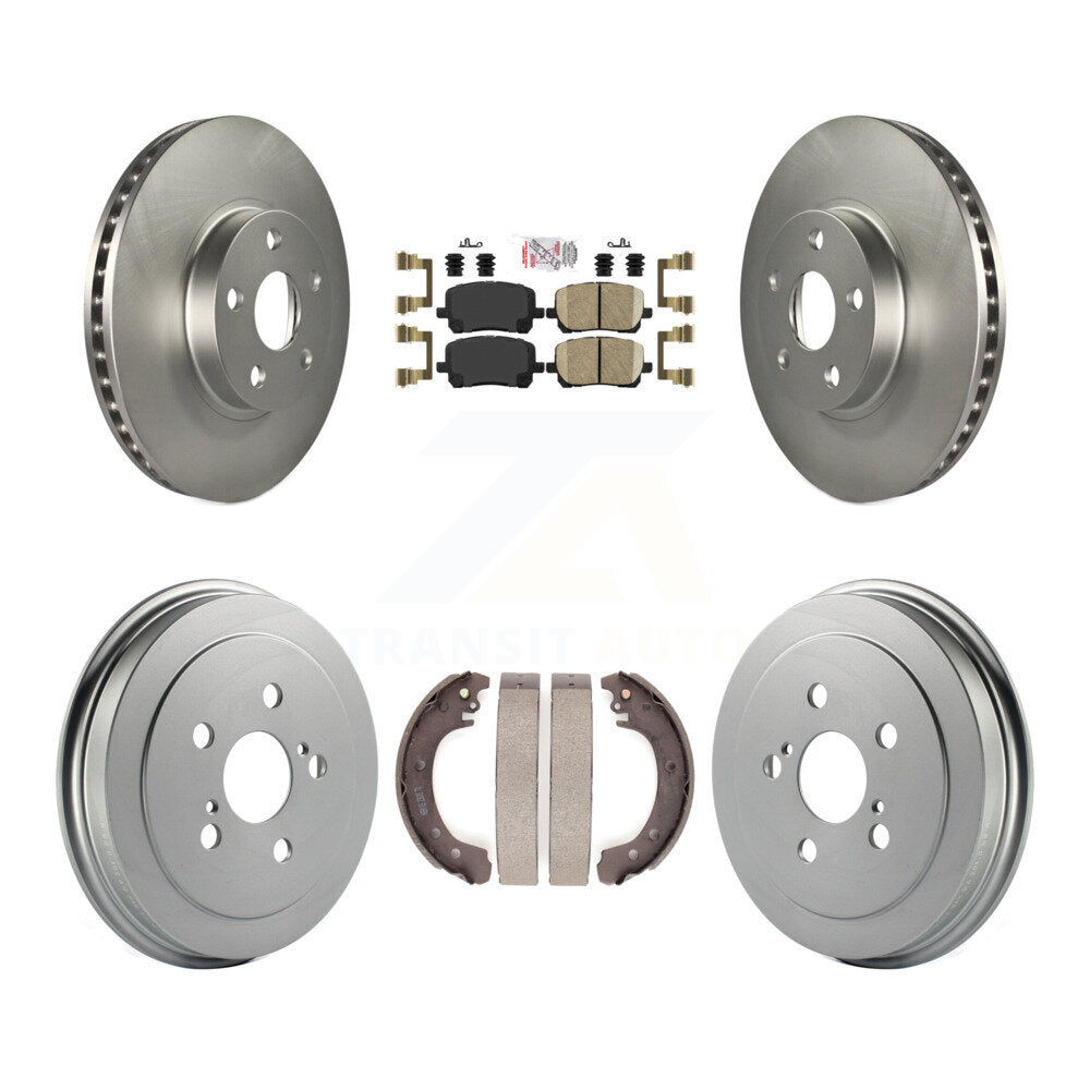 Transit Auto KGA-104296 Disc Brake Kit for 2003-2008 Toyota Corolla - Front and Rear