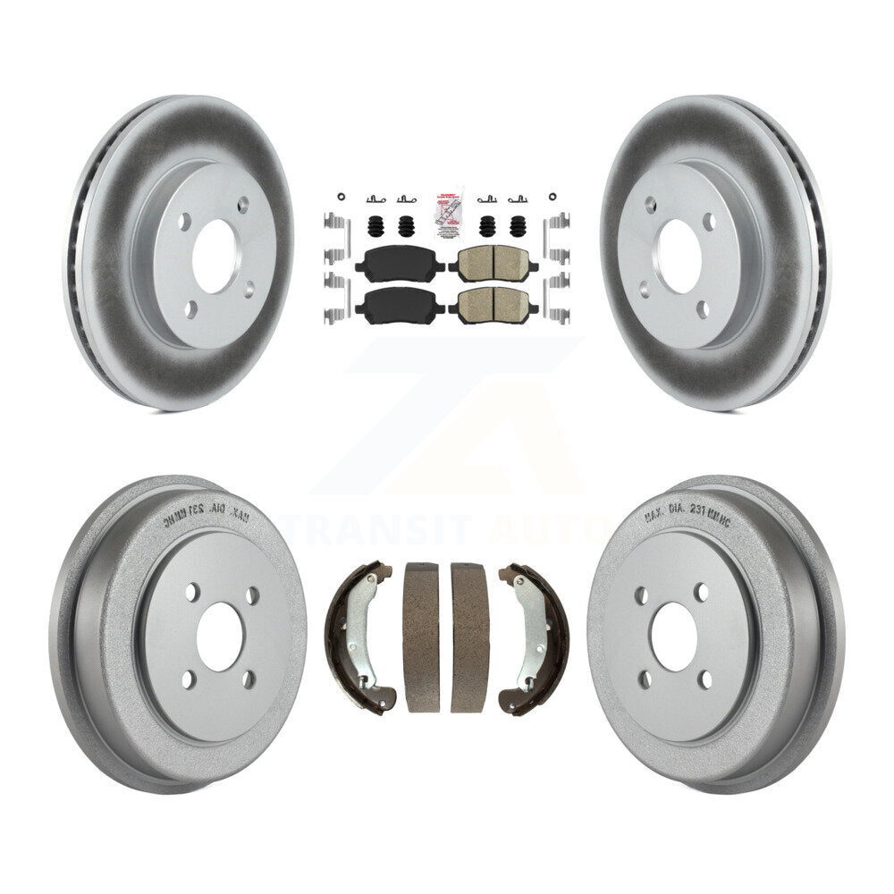 Transit Auto KGA-104335 Disc Brake Kit for 2003-2008 Pontiac G5, Chevrolet Cobalt and More - Front and Rear