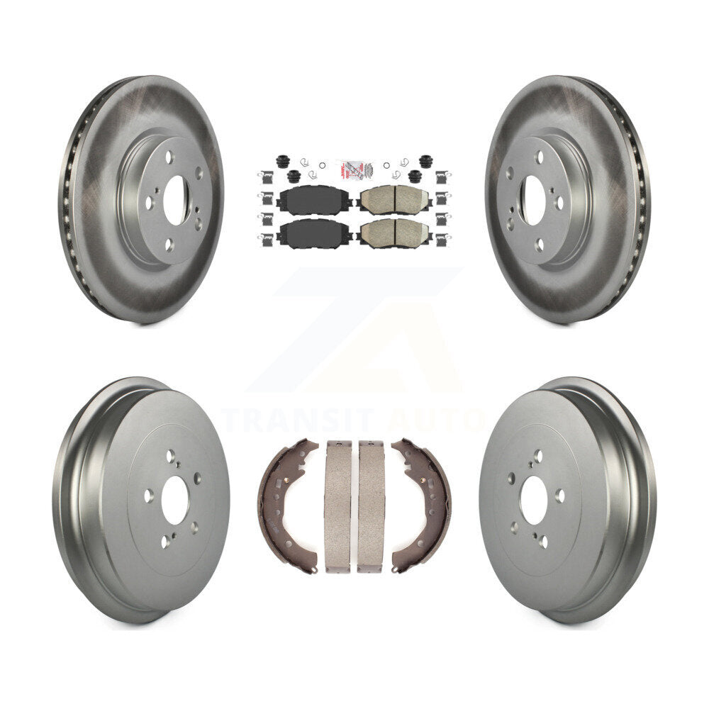 Transit Auto KGA-104352 Disc Brake Kit for 2009-2019 Toyota Corolla - Front and Rear