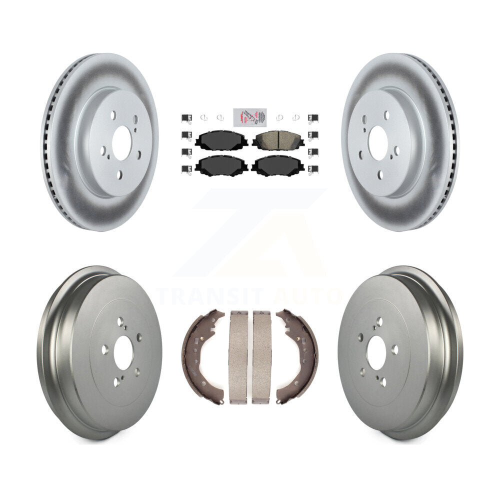 Transit Auto KGA-104354 Disc Brake Kit for 2019 Toyota Corolla - Front and Rear