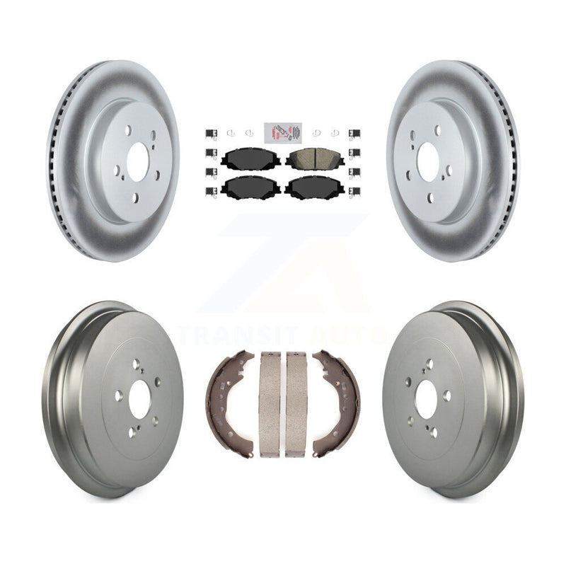 Transit Auto KGA-104354 Disc Brake Kit for 2019 Toyota Corolla - Front and Rear