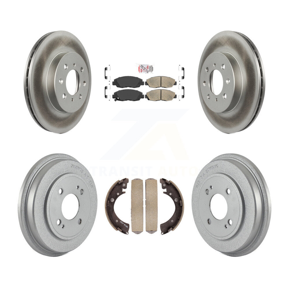 Transit Auto KGA-104385 Disc Brake Kit for 2001-2005 Honda Civic - Front and Rear