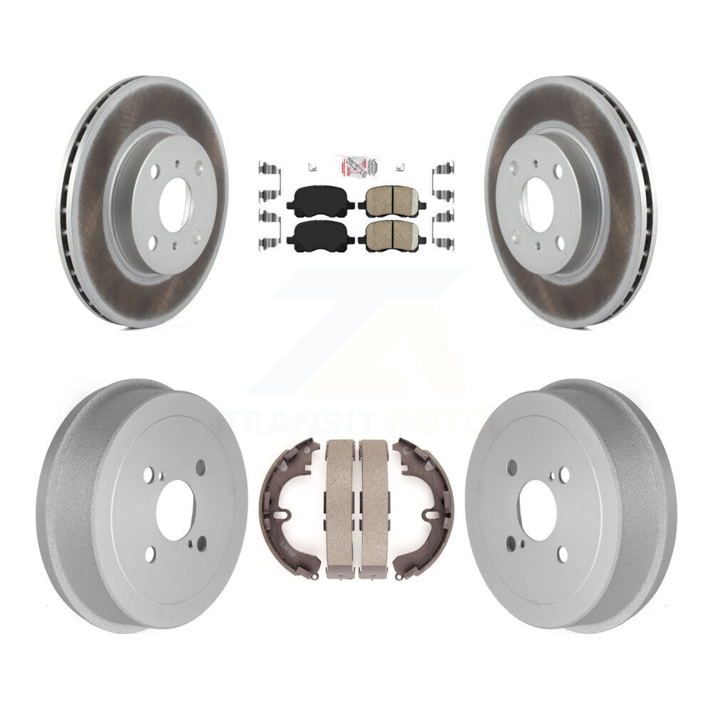 Transit Auto KGA-104386 Disc Brake Kit for 1998-2002 Chevrolet Prizm, Toyota Corolla - Front and Rear