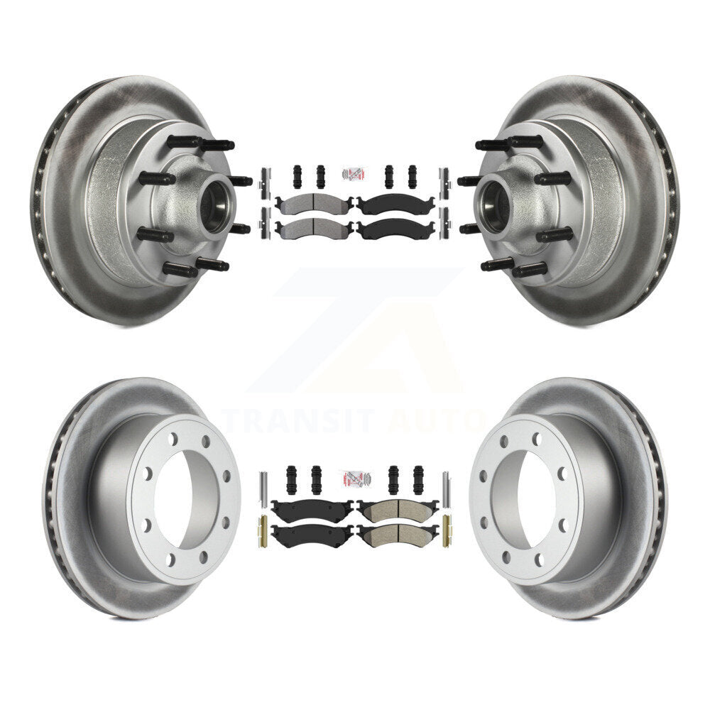Transit Auto KGA-104422 Disc Brake Kit for 1998-2007 Ford E-350 Econoline, Ford E-250 and More - Front and Rear