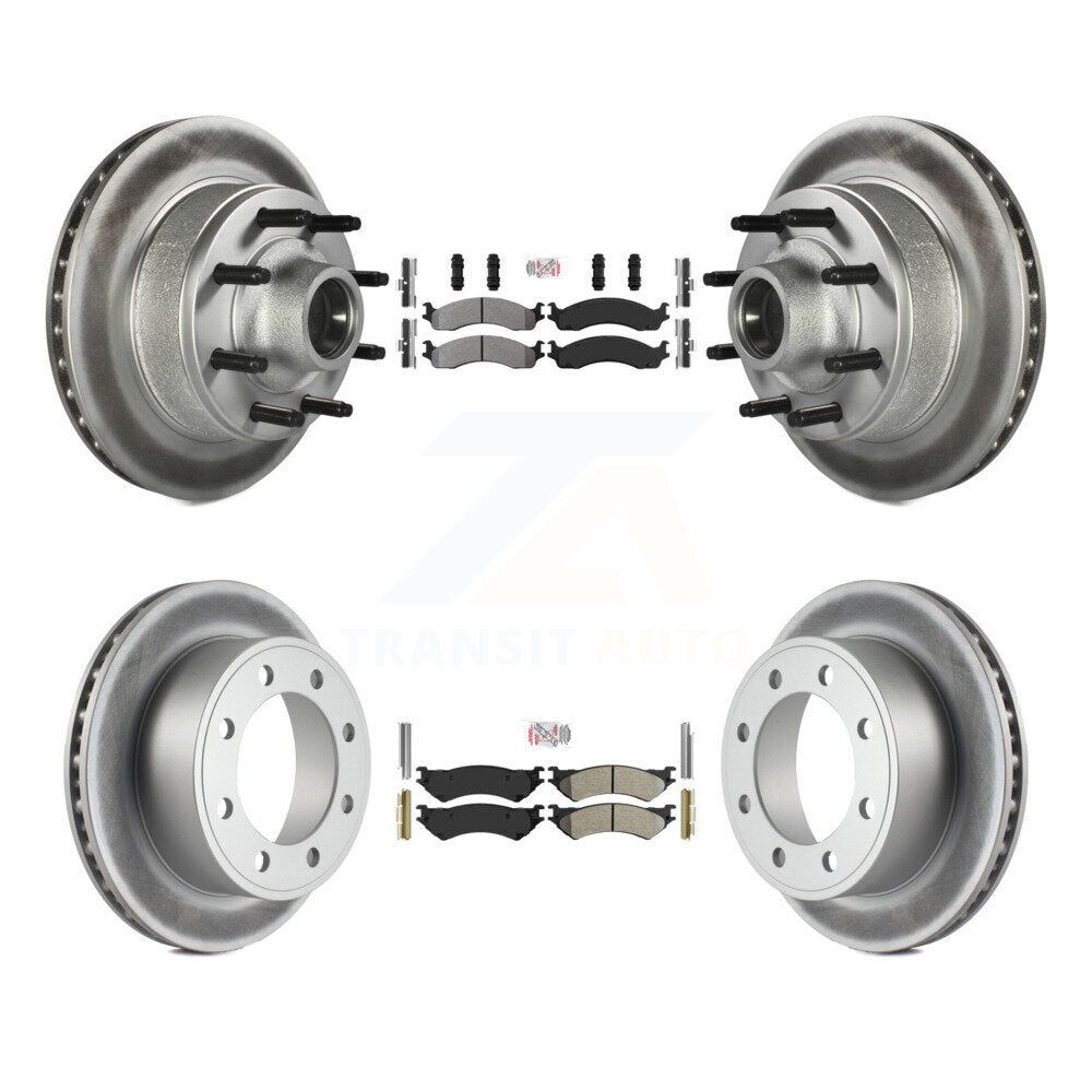 Transit Auto KGA-104423 Disc Brake Kit for 1998-2007 Ford E-350 Econoline, Ford E-250 and More - Front and Rear