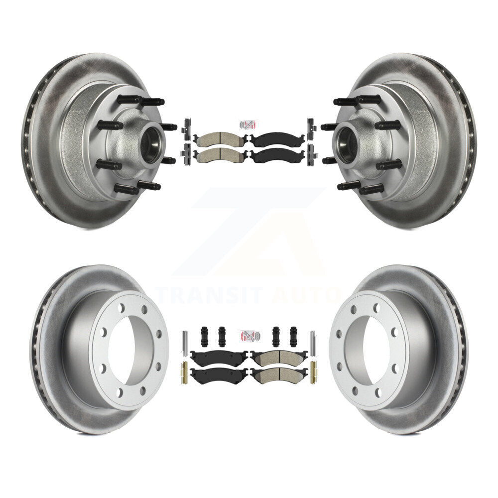 Transit Auto KGA-104424 Disc Brake Kit for 1998-2007 Ford E-350 Econoline, Ford E-250 and More - Front and Rear
