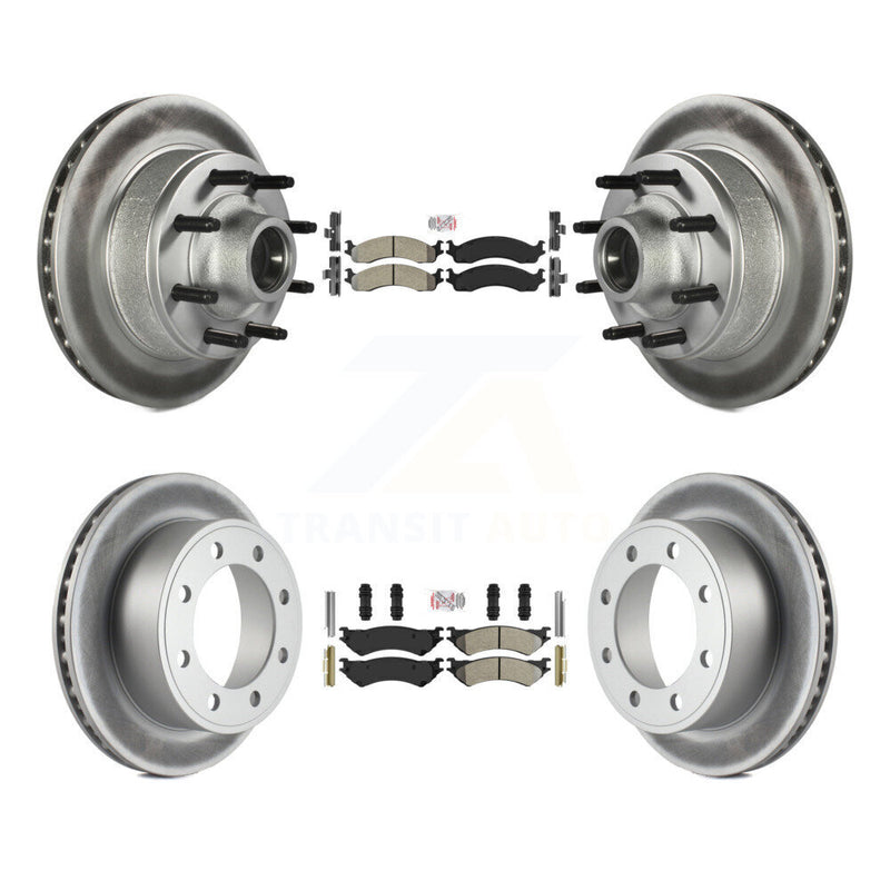 Transit Auto KGA-104424 Disc Brake Kit for 1998-2007 Ford E-350 Econoline, Ford E-250 and More - Front and Rear