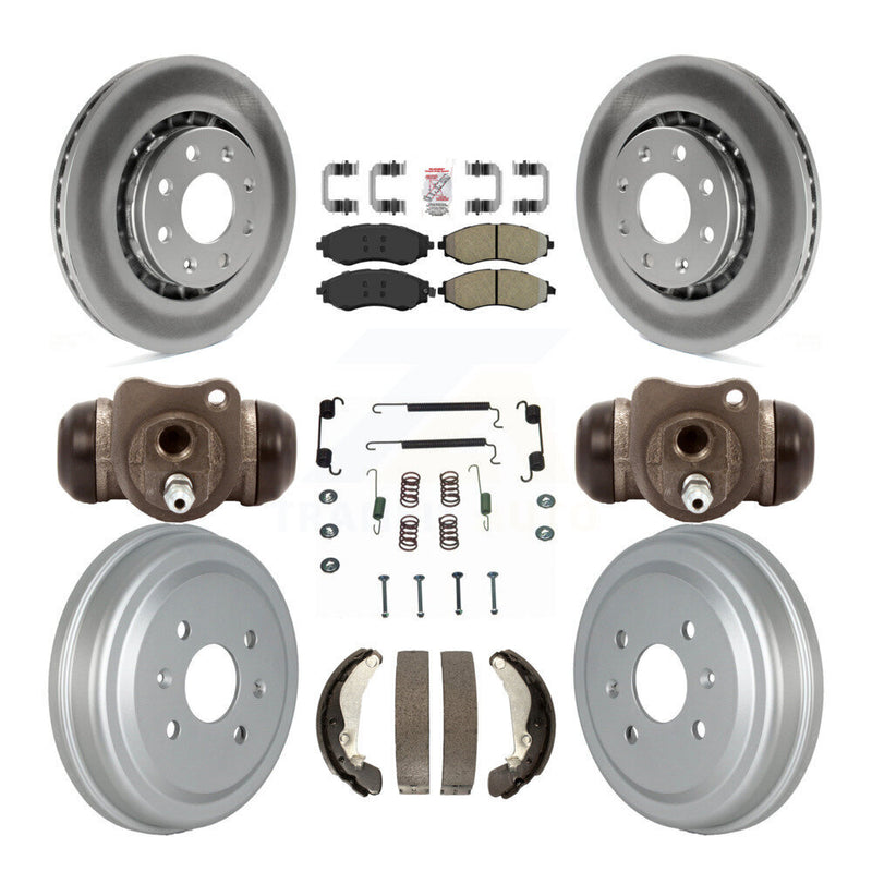 Transit Auto KGA-104557 Disc Brake Kit for 2004-2015 Chevrolet Spark, Pontiac G3 and More - Front and Rear