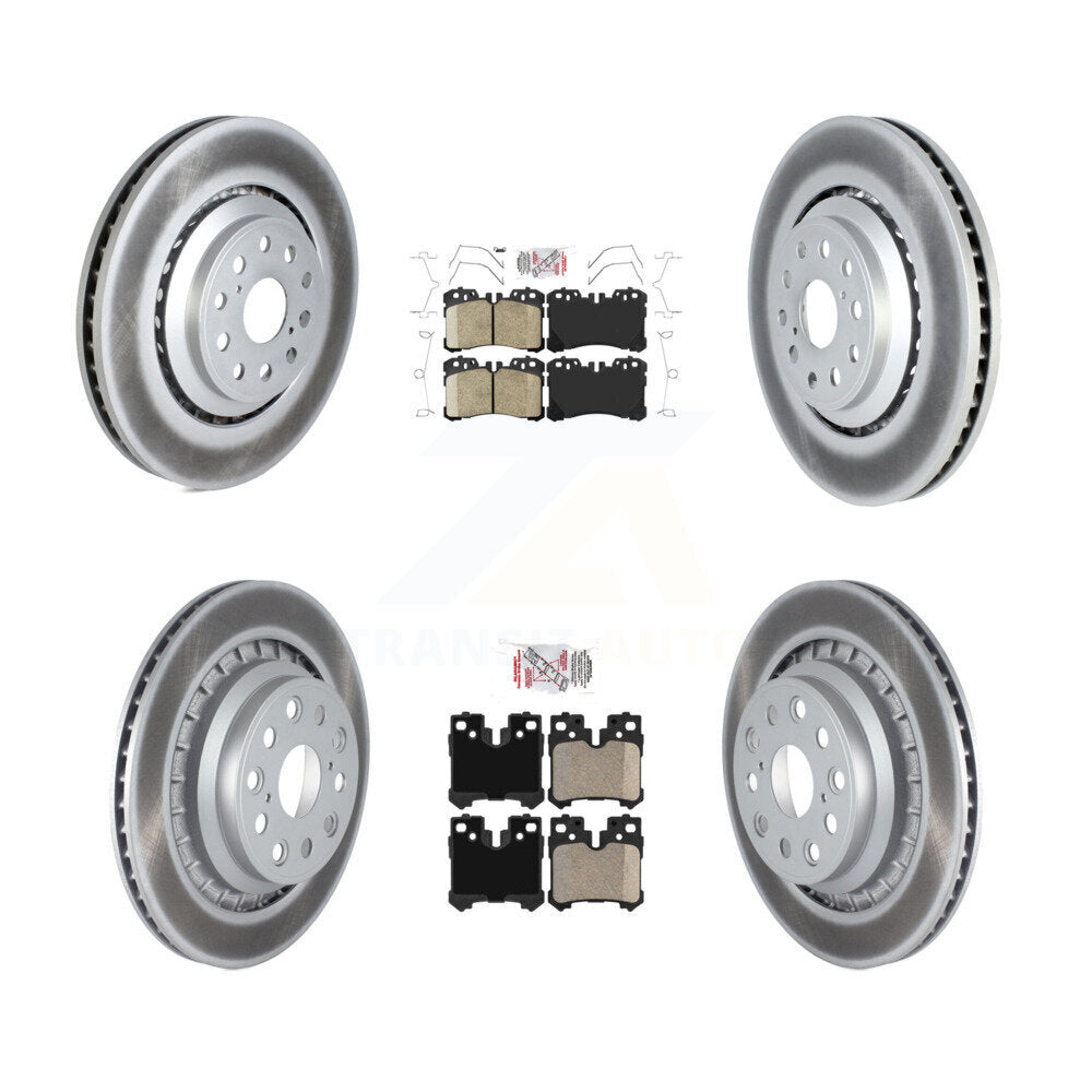 Transit Auto KGA-104583 Disc Brake Kit for 2008-2017 Lexus LS460, Lexus LS600h - Front and Rear