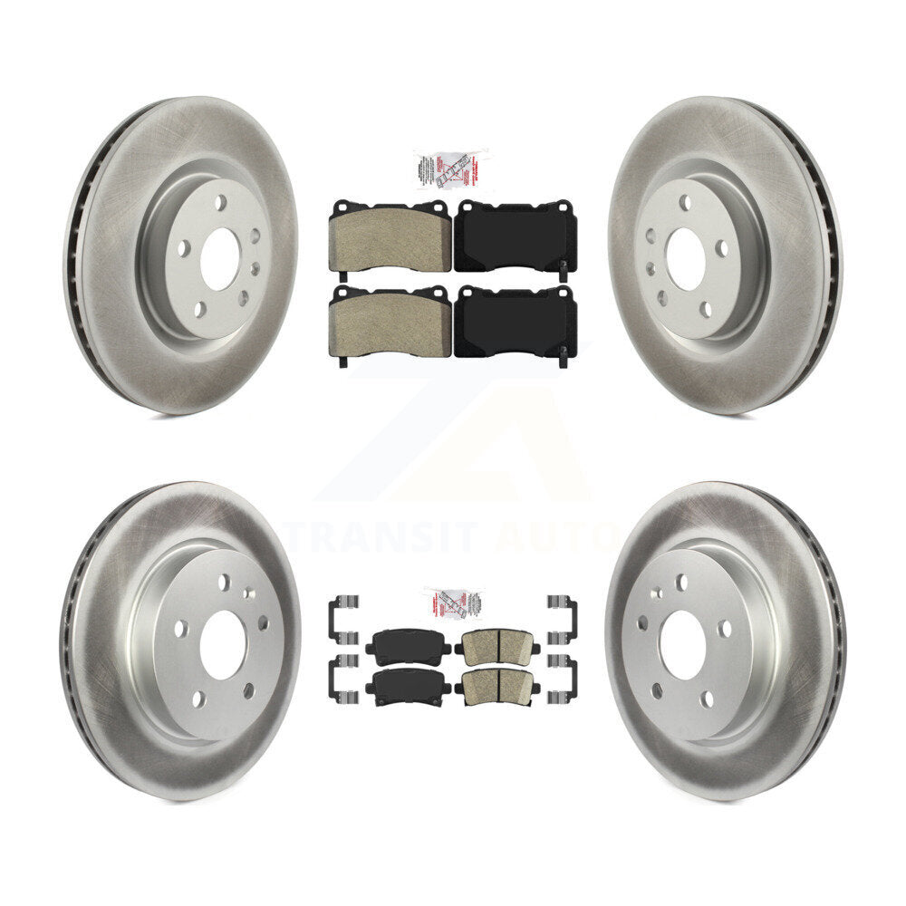 Transit Auto KGA-104740 Disc Brake Kit for 2013-2019 Cadillac XTS - Front and Rear