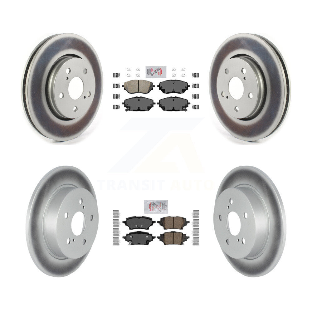 Transit Auto KGA-104743 Disc Brake Kit for 2019-2021 Toyota C-HR - Front and Rear