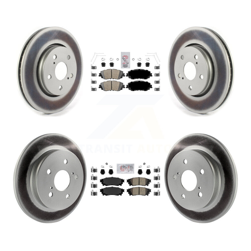 Transit Auto KGA-104744 Disc Brake Kit for 2019 Toyota C-HR - Front and Rear