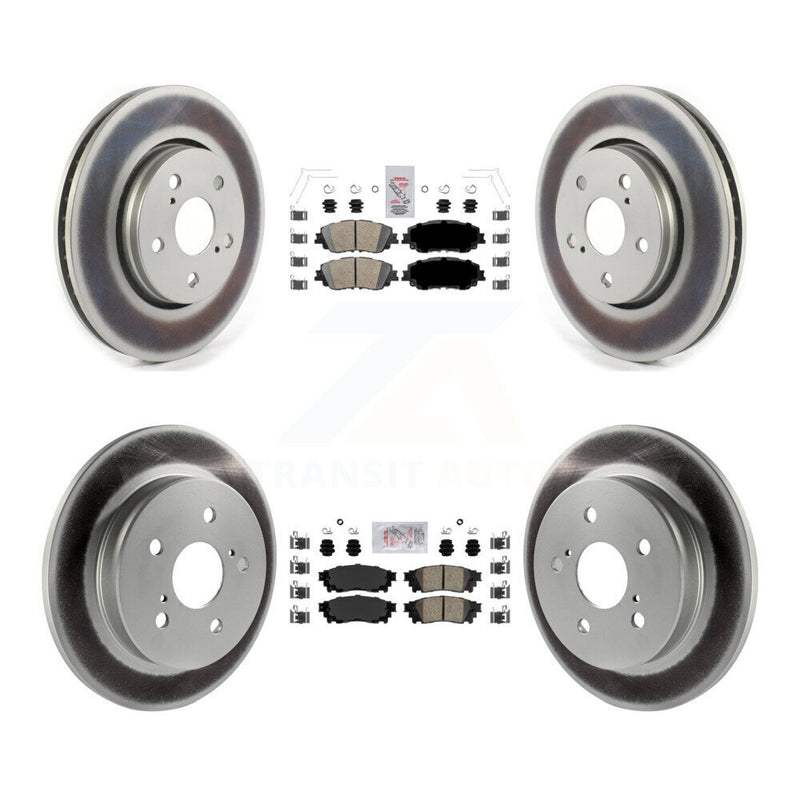 Transit Auto KGA-104744 Disc Brake Kit for 2019 Toyota C-HR - Front and Rear
