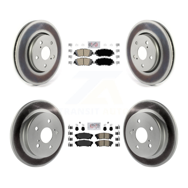 Transit Auto KGA-104745 Disc Brake Kit for 2019 Toyota C-HR - Front and Rear