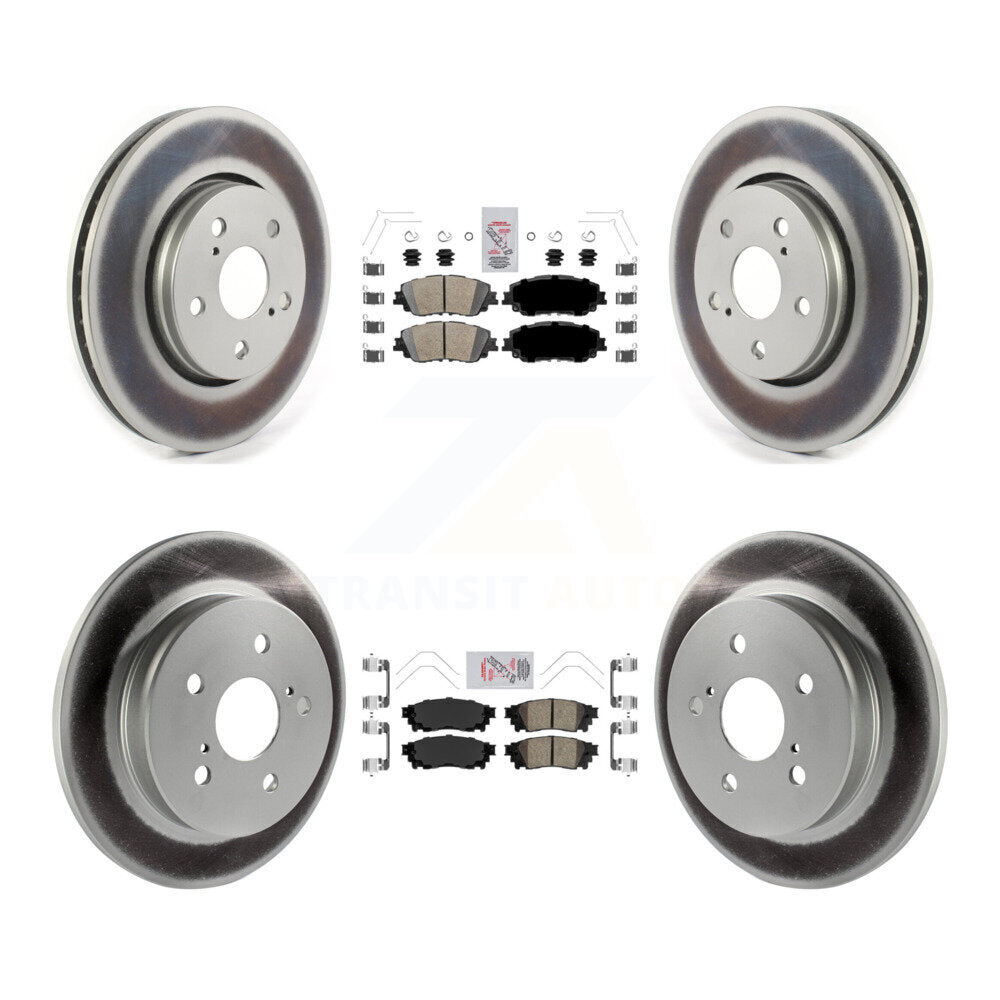 Transit Auto KGA-104746 Disc Brake Kit for 2019 Toyota C-HR - Front and Rear
