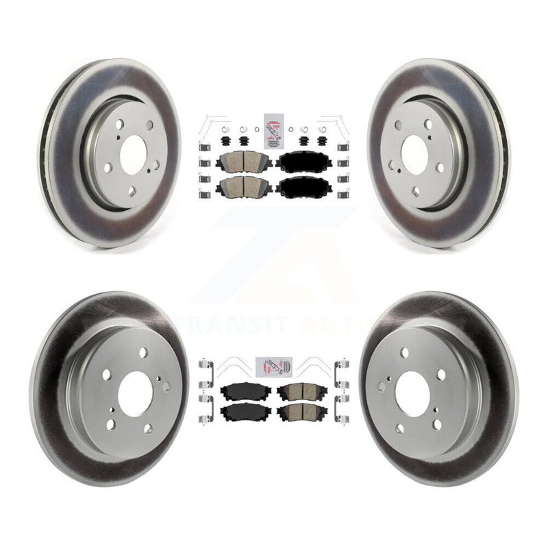 Transit Auto KGA-104746 Disc Brake Kit for 2019 Toyota C-HR - Front and Rear