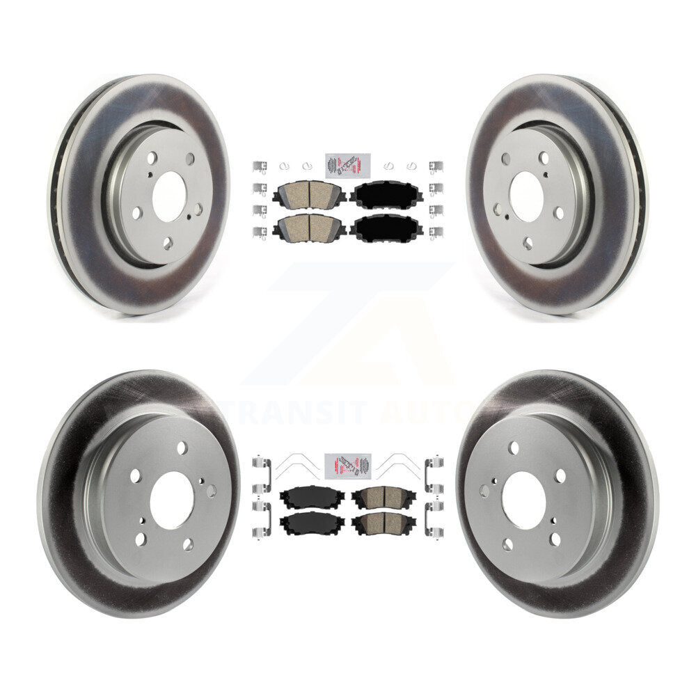 Transit Auto KGA-104747 Disc Brake Kit for 2019 Toyota C-HR - Front and Rear