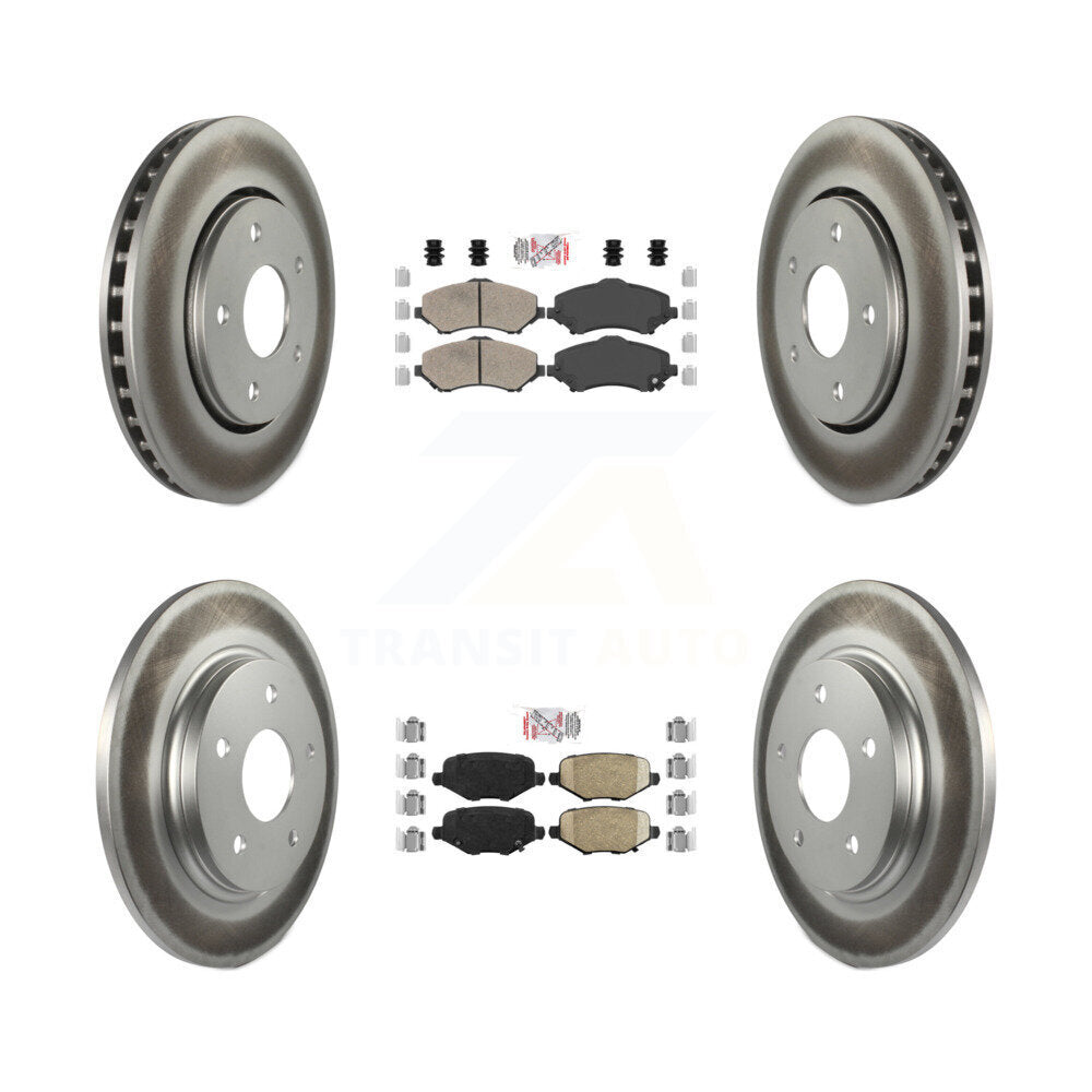 Transit Auto KGA-104779 Disc Brake Kit for 2012-2016 Chrysler Town & Country, Dodge Grand Caravan and More - Front and Rear