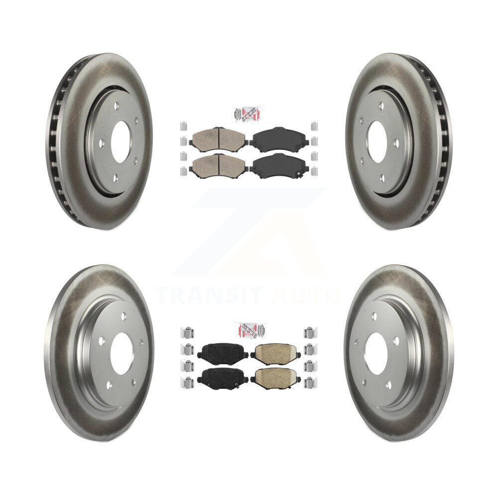 Transit Auto KGA-104780 Disc Brake Kit for 2012-2016 Chrysler Town & Country, Dodge Grand Caravan and More - Front and Rear