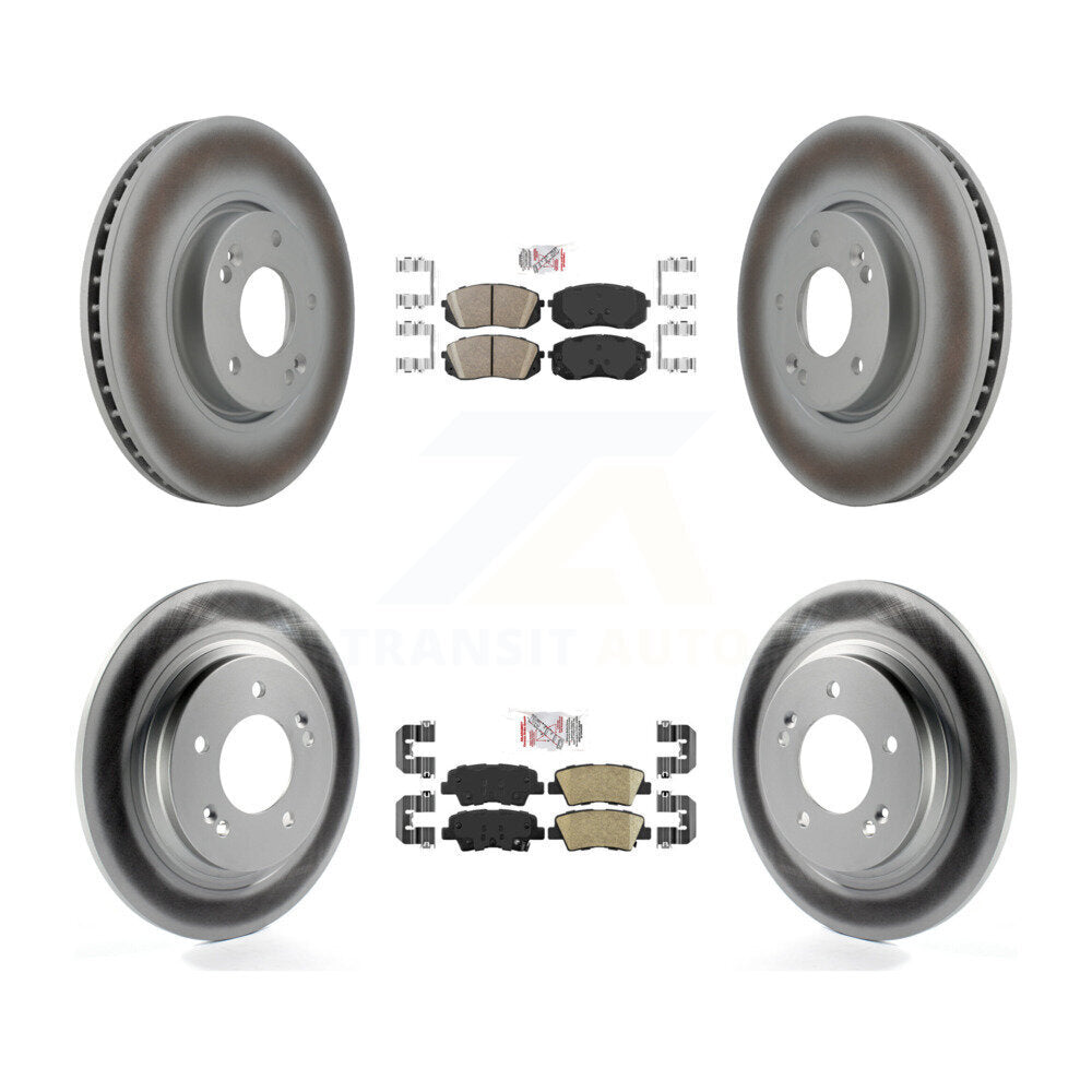 Transit Auto KGA-104785 Disc Brake Kit for 2016 Hyundai Sonata - Front and Rear