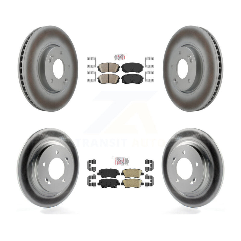 Transit Auto KGA-104785 Disc Brake Kit for 2016 Hyundai Sonata - Front and Rear