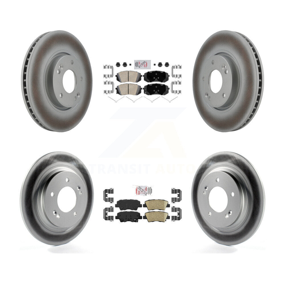 Transit Auto KGA-104786 Disc Brake Kit for 2016 Hyundai Sonata - Front and Rear