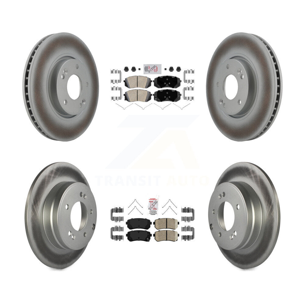 Transit Auto KGA-104788 Disc Brake Kit for 2016 Hyundai Sonata - Front and Rear