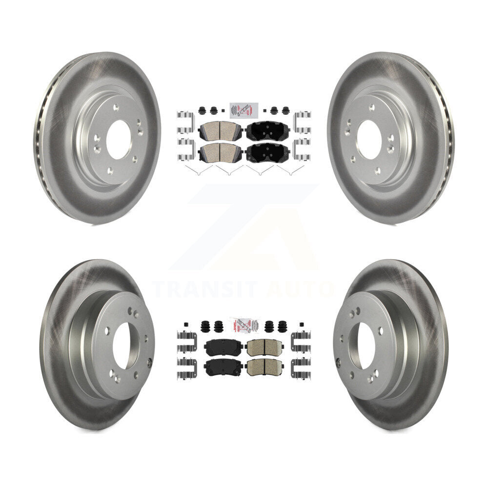 Transit Auto KGA-104790 Disc Brake Kit for 2015-2016 Hyundai Sonata - Front and Rear
