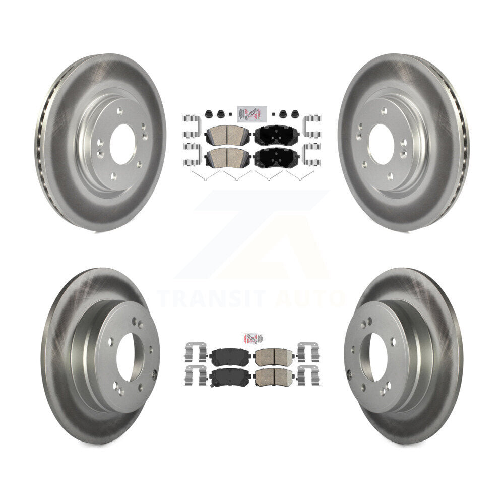 Transit Auto KGA-104792 Disc Brake Kit for 2015-2016 Hyundai Sonata - Front and Rear