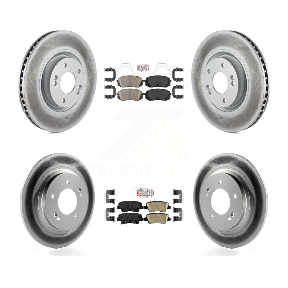 Transit Auto KGA-104793 Disc Brake Kit for 2016 Hyundai Sonata - Front and Rear