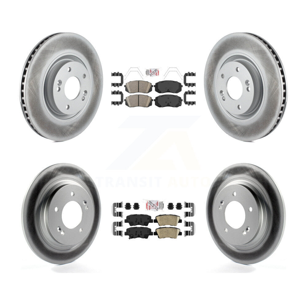 Transit Auto KGA-104794 Disc Brake Kit for 2016 Hyundai Sonata - Front and Rear