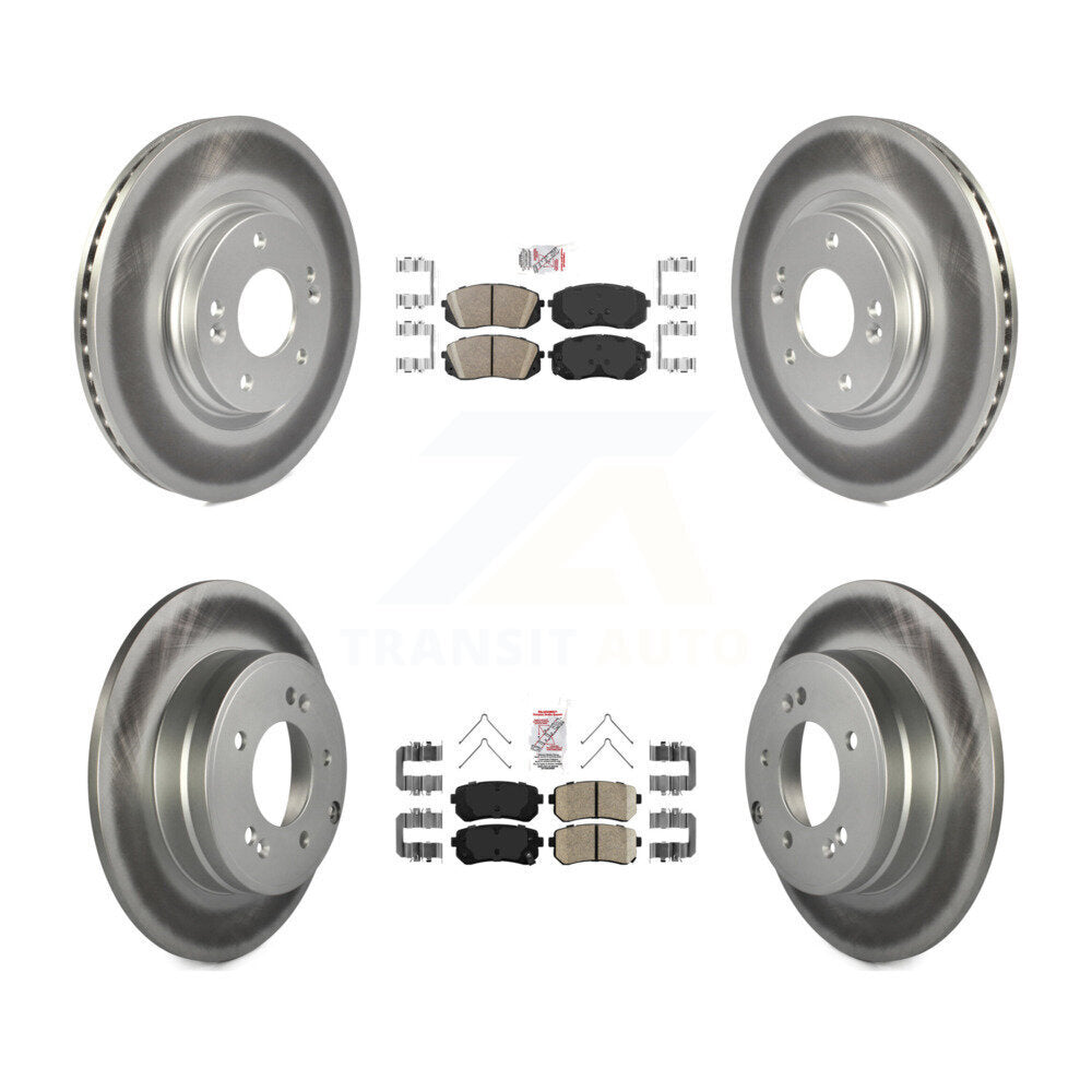 Transit Auto KGA-104796 Disc Brake Kit for 2016-2019 Kia Optima - Front and Rear