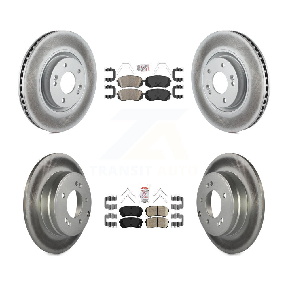 Transit Auto KGA-104800 Disc Brake Kit for 2016-2019 Kia Optima - Front and Rear