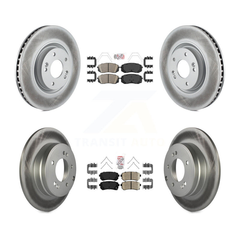 Transit Auto KGA-104800 Disc Brake Kit for 2016-2019 Kia Optima - Front and Rear
