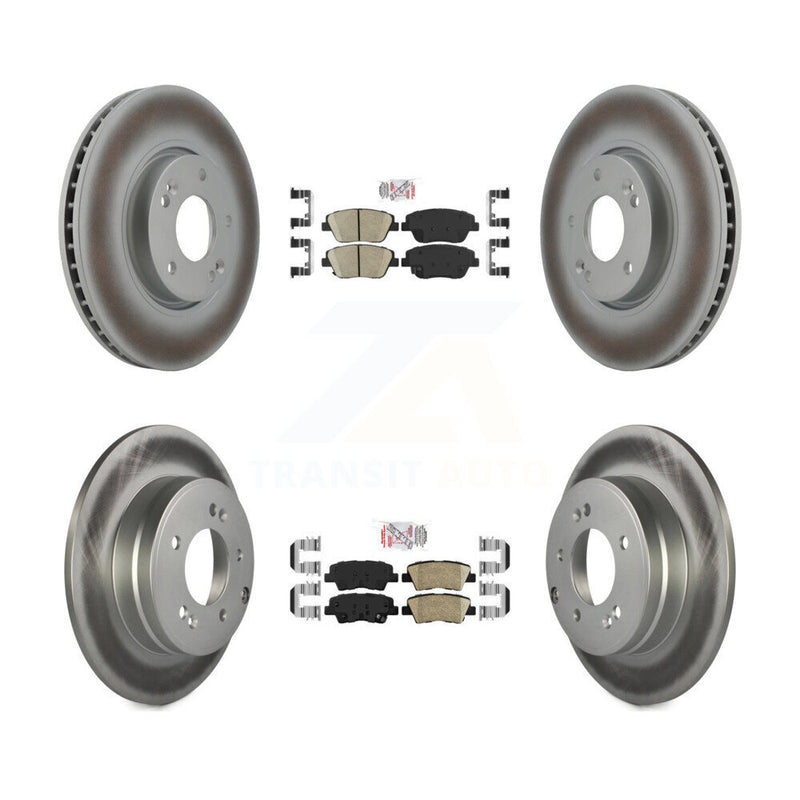 Transit Auto KGA-104803 Disc Brake Kit for 2016 Kia Optima - Front and Rear