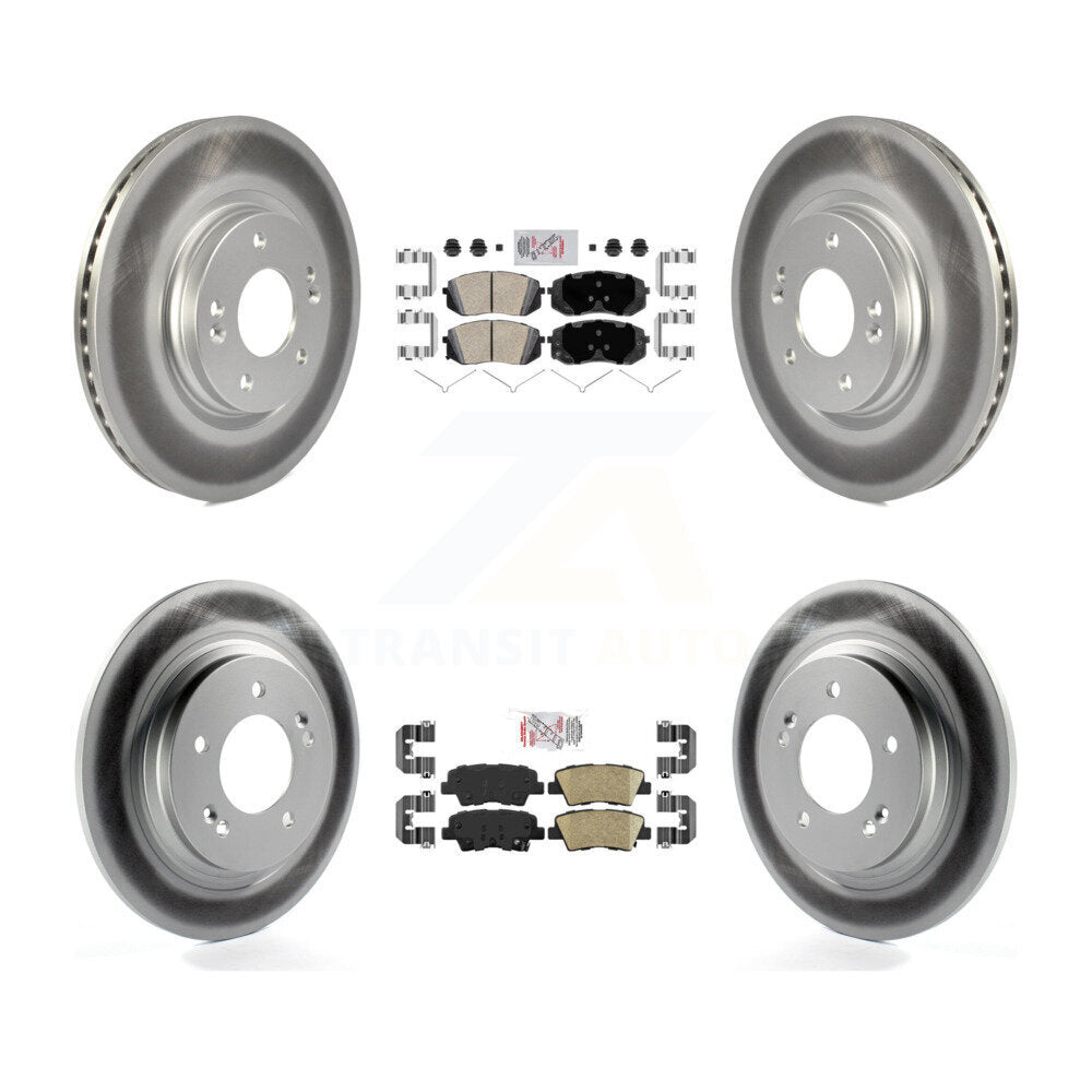 Transit Auto KGA-104810 Disc Brake Kit for 2017-2019 Kia Optima - Front and Rear