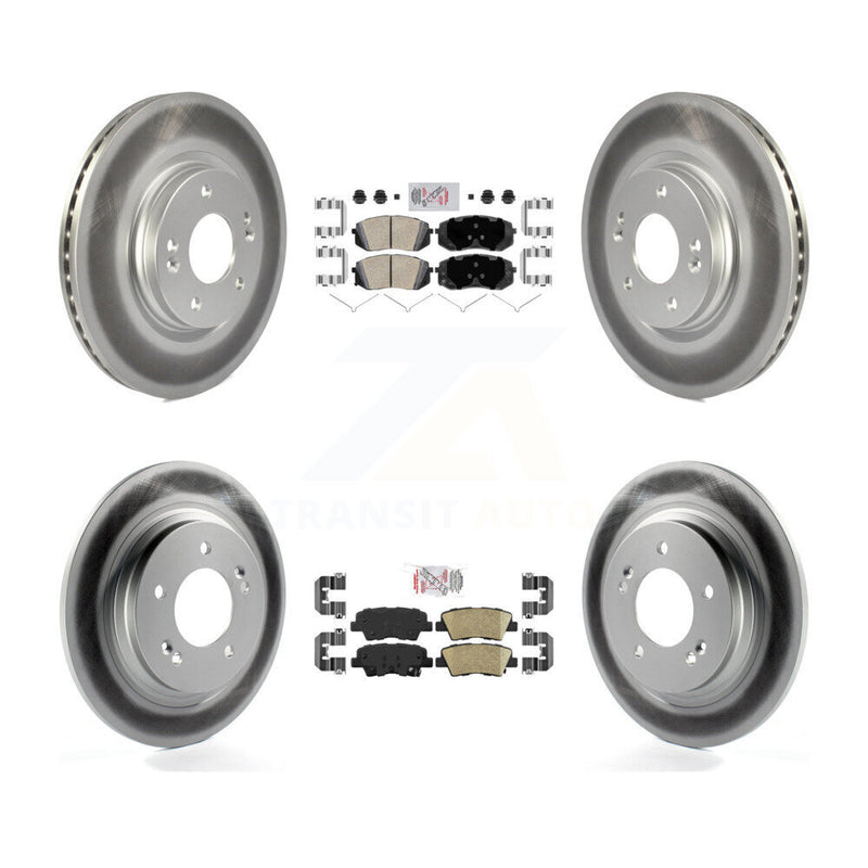 Transit Auto KGA-104810 Disc Brake Kit for 2017-2019 Kia Optima - Front and Rear