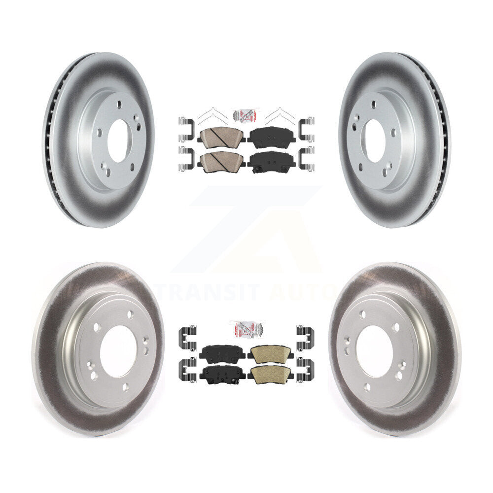 Transit Auto KGA-104811 Disc Brake Kit for 2017-2022 Kia Niro, Hyundai Ioniq - Front and Rear