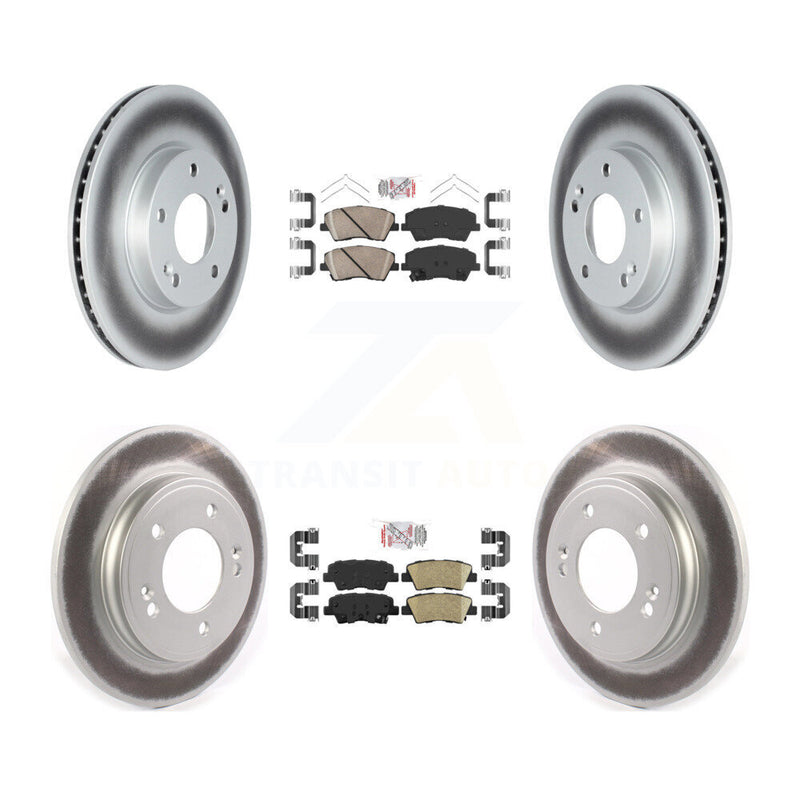 Transit Auto KGA-104811 Disc Brake Kit for 2017-2022 Kia Niro, Hyundai Ioniq - Front and Rear