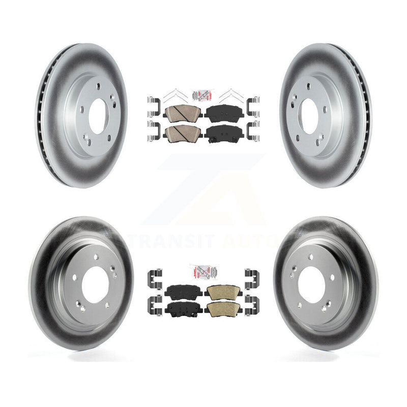 Transit Auto KGA-104812 Disc Brake Kit for 2017-2019 Kia Niro, Hyundai Ioniq - Front and Rear