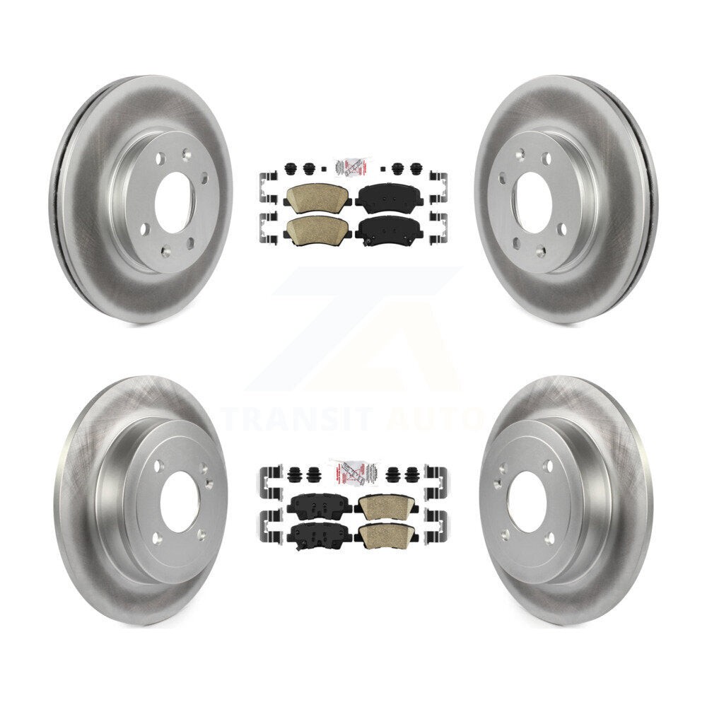 Transit Auto KGA-104814 Disc Brake Kit for 2012-2018 Kia Rio, Hyundai Accent - Front and Rear